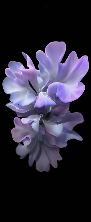 Fiolett blomsterkunst for Samsung S20 FE — Motorola Razr Bakgrunner