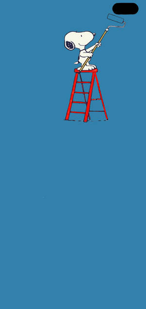 Minimalistisk Snoopy Galaxy S10 Plus fan art bakgrunn — iPhone 16 Bakgrunner
