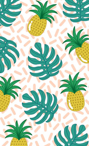 Ananas sommer telefon bakgrunnsbilde. — Galaxy Tab Bakgrunner