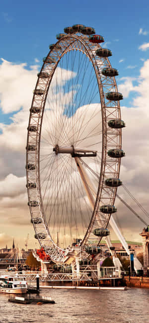 London Eye pariserhjul — Samsung Galaxy S22 Bakgrunner