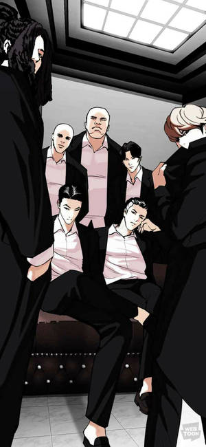 Lookism mektige gjenger bakgrunnsbilde