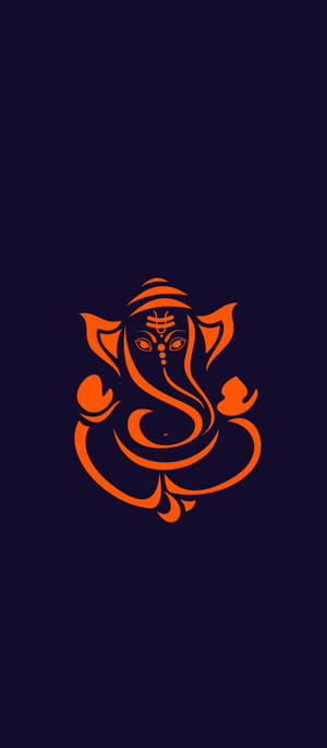 Lord Ganesha Icon iPhone — Galaxy Z Flip Bakgrunner