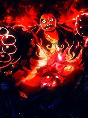 Luffy Gear 4 Flammer bakgrunnsbilde — Luffy gear 4 Bakgrunner