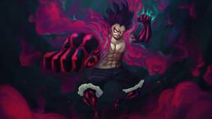 Luffy Gear 4 Gotisk bakgrunnsbilde — Luffy gear 4 Bakgrunner