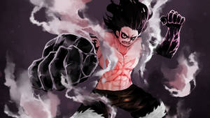 Luffy Gear 4 Mørk Form bakgrunnsbilde — Luffy gear 4 Bakgrunner