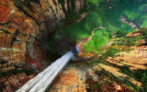 Luftpanorama av Angel Falls