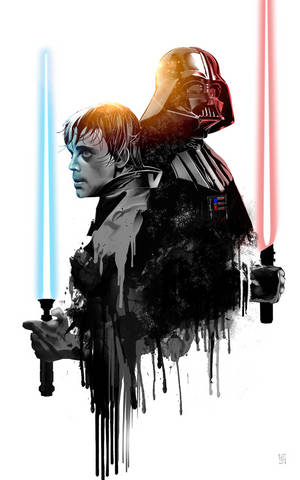 Luke Skywalker Og Darth Vader Star Wars Nettbrett — Xiaomi Pad Mini Bakgrunner