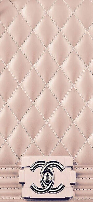 Chanel roségull søm diamantmønster bakgrunnsbilde. — iPhone 15 Pro Max Bakgrunner