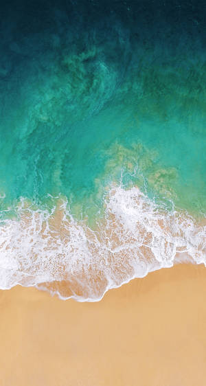 iPhone 11 strandluftfoto bakgrunnsbilde.