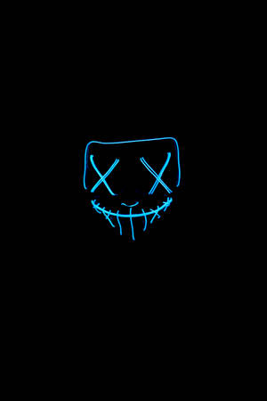Blå LED Halloween-maske Dim — Huawei MatePad 11.5 S (2025) Bakgrunner