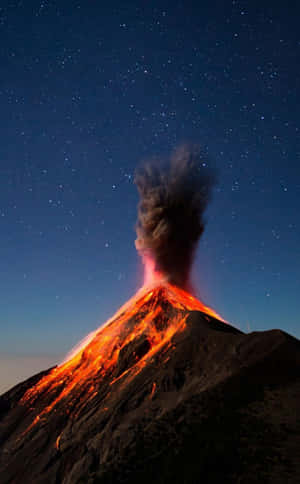 Magmatisk eksplosjon Volcán de Fuego vulkan — Tecno Megapad SE Bakgrunner
