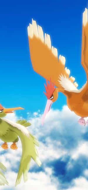 Majestetisk Fearow i Himmelen — iPhone 11 Pro Max Bakgrunner