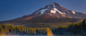 Vakker Hood Mountain-bakgrunn. — 2560x1080 Bakgrunner