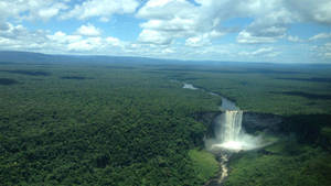 Kaieteur Waterfalls Photography bakgrunnsbilde — Foss Bakgrunner