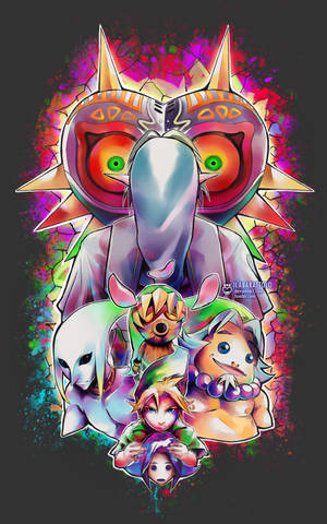 Majora's Mask fanart bakgrunn — Galaxy Tab S9 FE Bakgrunner
