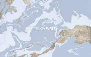 Make Waves Kunsttekst Estetisk Mac — Estetisk mac Bakgrunner