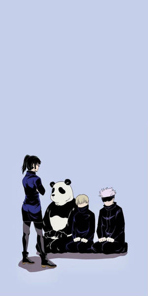 Maki Zenin Løs - Jujutsu Kaisen Telefonbakgrunn — Jujutsu kaisen Bakgrunner