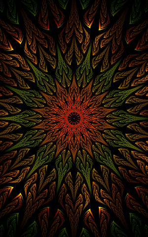Mørk Fractal Mandala bakgrunnsbilde — Honor Pad 20 Pro Bakgrunner