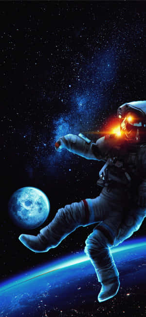 Astronaut iPhone — iPhone 15 Bakgrunner