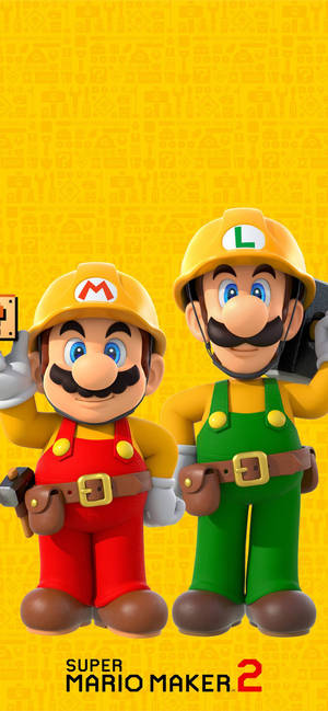 Mario Og Luigi — Galaxy A18 Bakgrunner