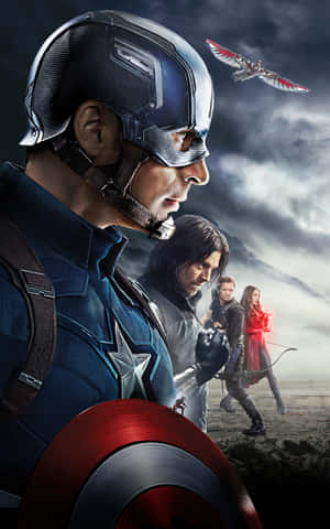 Captain America Kul — Pixel Tablet Bakgrunner