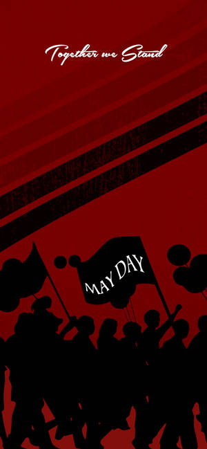 May Day black and red bakgrunnsbilde — iPhone Air Bakgrunner