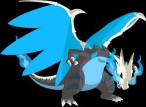 Mega Charizard X Illustrasjon