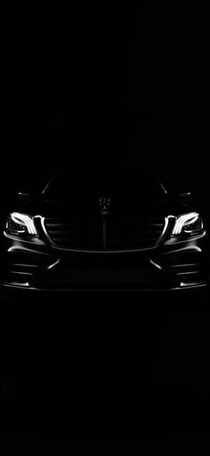 Mercedes iPhone X Svart Bakgrunn — iPhone 16 Bakgrunner