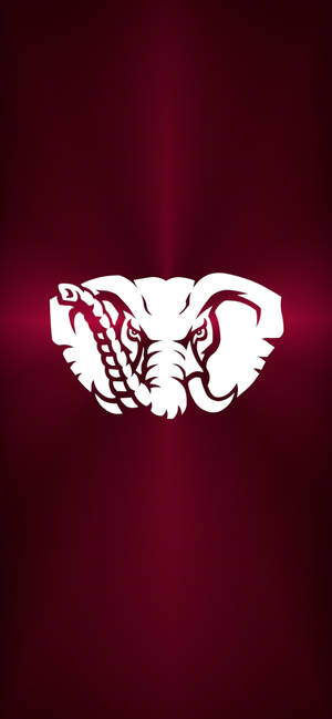 Metallisk Alabama Crimson Tide elefant bakgrunn — iPhone 13 Pro Max Bakgrunner