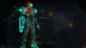 Metroid Dread — Neon blå Bakgrunner