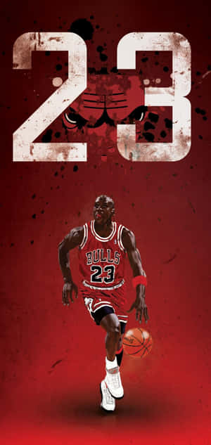Michael Jordan Jersey — iPhone 15 Bakgrunner