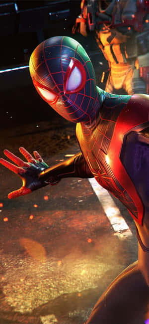 Miles Morales Iphone — Galaxy A18 Bakgrunner