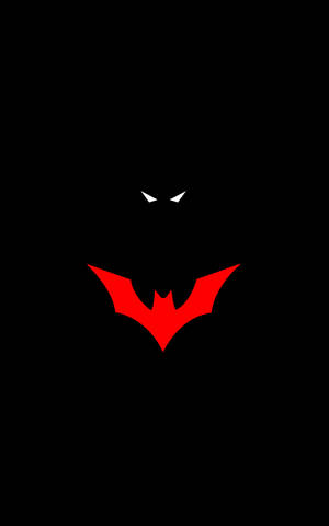 Minimalistisk Batman Symbol Illustrasjon iPhone — Infinix Xpad 30 Pro Bakgrunner