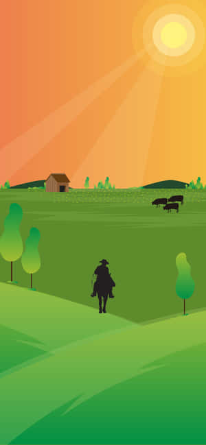 Cowboy Iphone — Redmi Note 15 Pro Bakgrunner