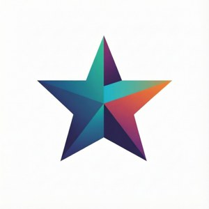 Minimalistisk Geostar-symbol på ren bakgrunn — Pixel Watch 5 Bakgrunner