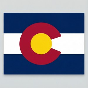 Stilig geometrisk tolkning av Colorado-flagget for moderne bakgrunn. — Tecno Phantom Bakgrunner