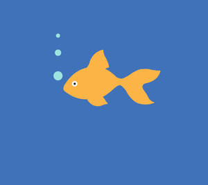 Minimalistisk kunstverk kul fisk bakgrunnsbilde