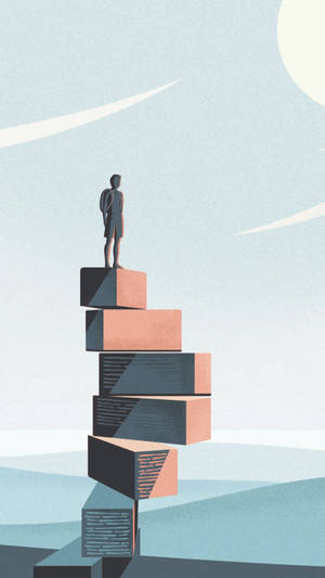Bakgrunnsbilde med minimalistisk kunstverkdesign — Estetisk minimalistisk Bakgrunner