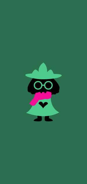 Minimalistisk Ralsei bakgrunn — iPhone 14 Plus Bakgrunner
