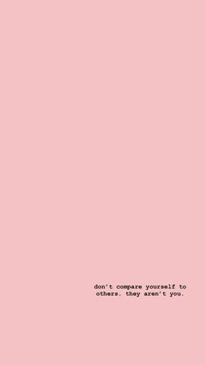Minimalistisk søtt sitat rosa bakgrunn bakgrunnsbilde