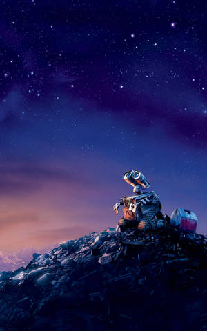 Mobile Wall-E Starry Sky wallpaper — Lenovo Idea Tab Plus Bakgrunner