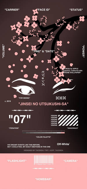 Japansk Off White bakgrunnsbilde — iPhone 17 Pro Bakgrunner