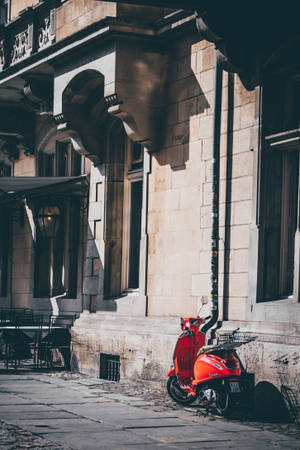 Vespa rød sykkel — Xiaomi Pad 8 Pro Bakgrunner