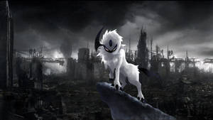 Mørk anime Pokémon Absol bakgrunnsbilde — Svart anime Bakgrunner