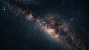 Dyprommørk galakse med stjerner og tåke, kosmisk bakgrunnsbilde. — Svart estetisk GIF Bakgrunner