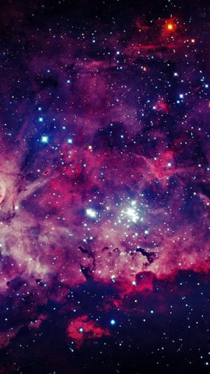 Mørk Rosa Nebula Space Iphone — Space iPhone Bakgrunner