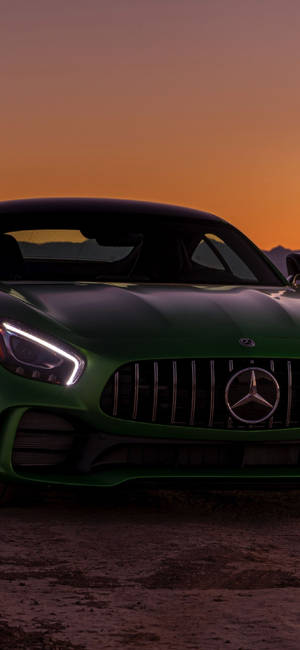 Mørkegrønn Mercedes iPhone X — iPhone 16 Plus Bakgrunner