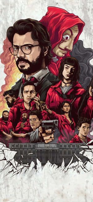 Money Heist rollebesetningsplakat — Xiaomi 17 Ultra Bakgrunner