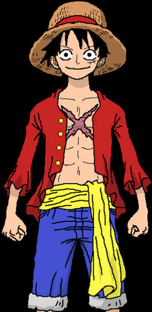 Monkey D. Luffy PNG, gjennomsiktig PNG — Pastell iPhone Bakgrunner