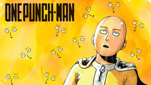Morsom Anime Saitama fra One Punch Man bakgrunnsbilde — Morsom Anime Bakgrunner